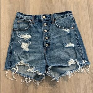 Abercrombie & Fitch ultra high rise mom short
